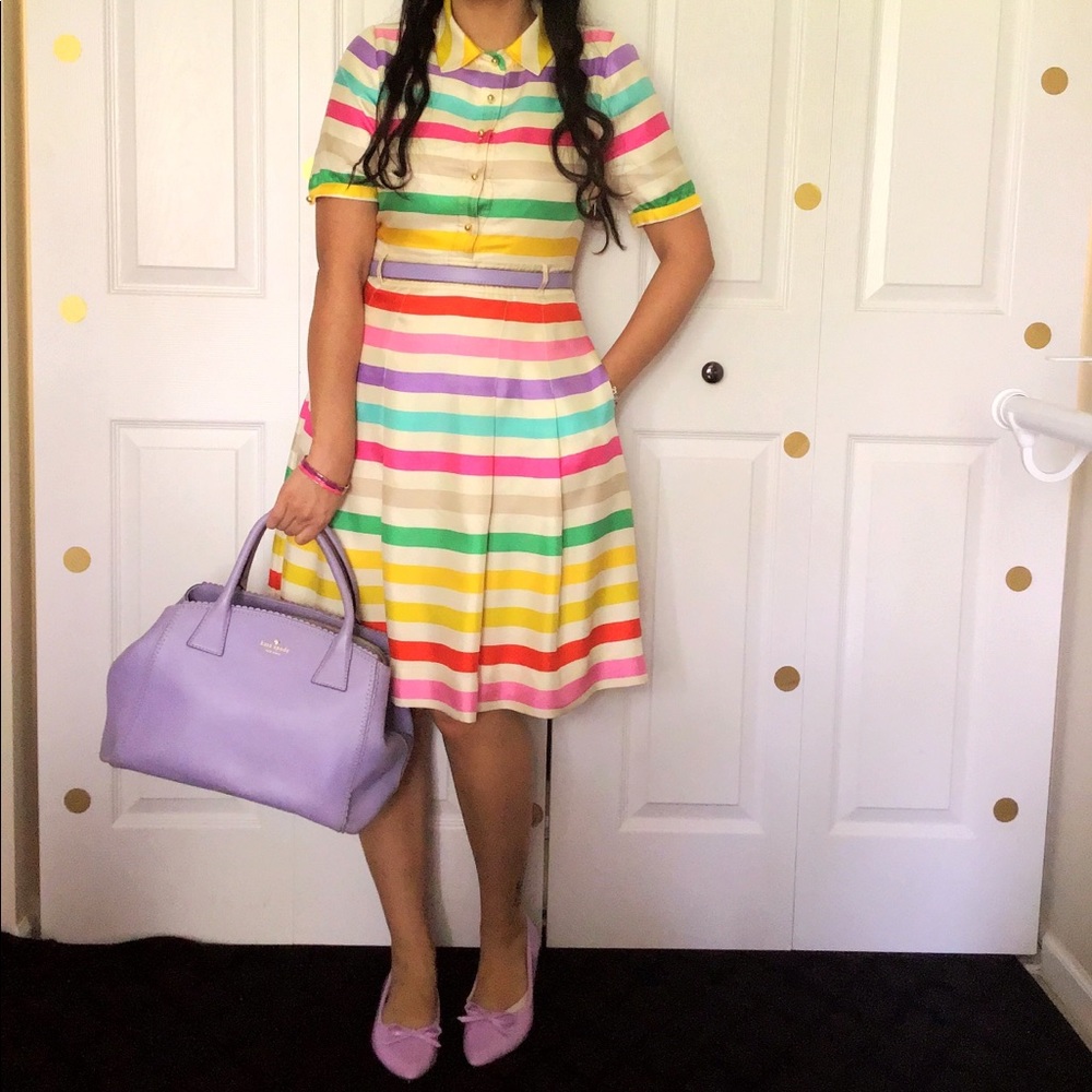 Rainbow stripes  Kate Spade dress